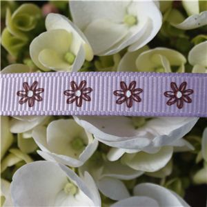 Flower Ribbon - Daisy on Lilac